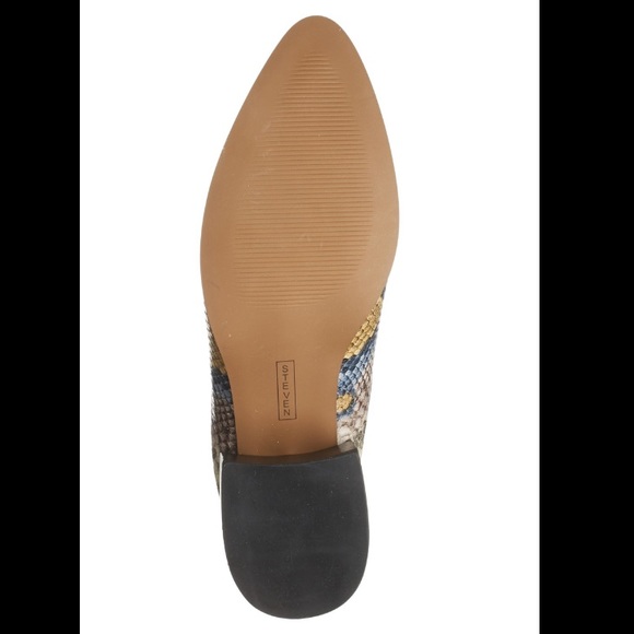 STEVEN Deandra Snakeskin Embossed Mule in Nat Mult - Picture 8 of 14